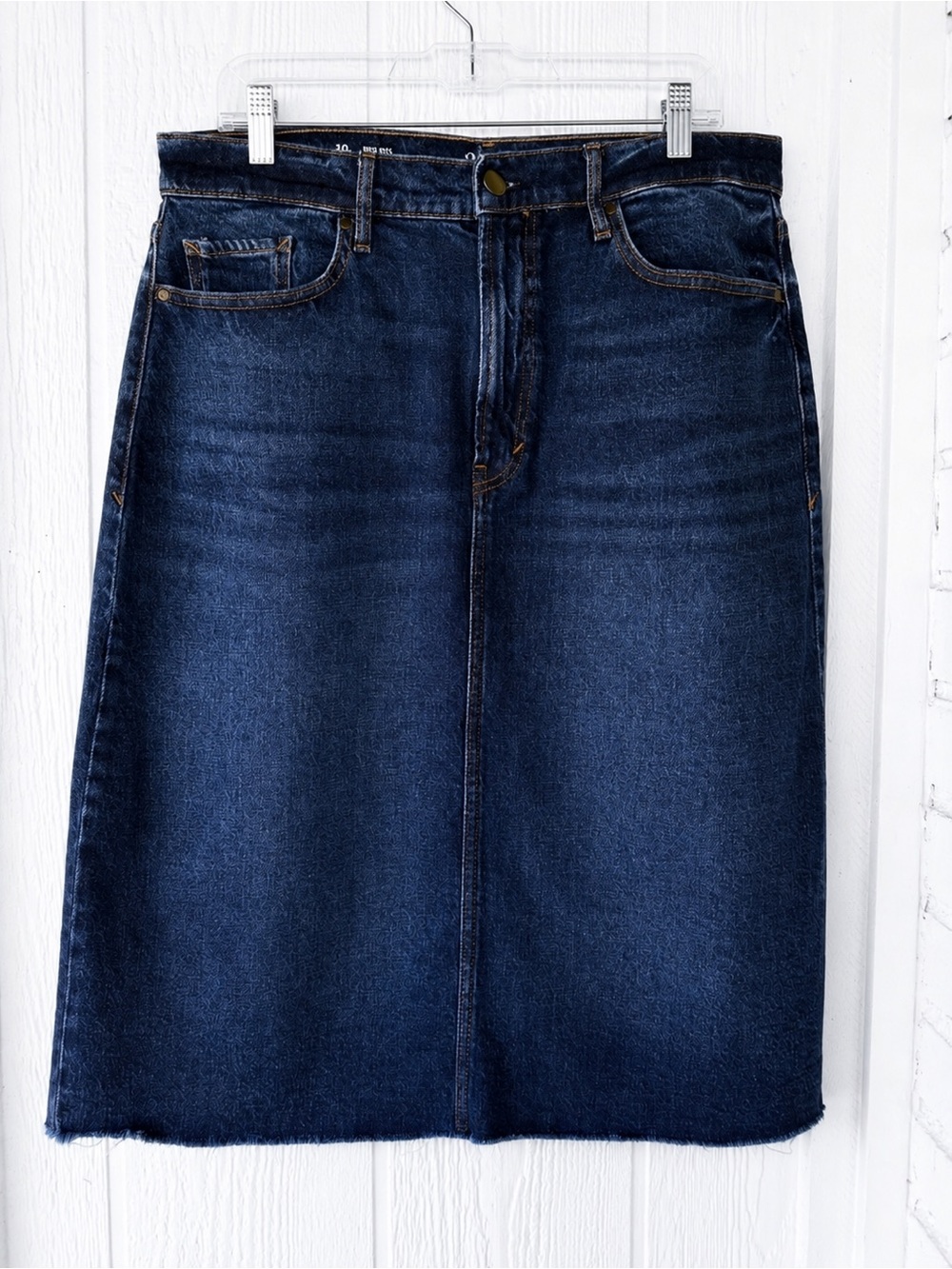 A.n.a high rise denim skirt
